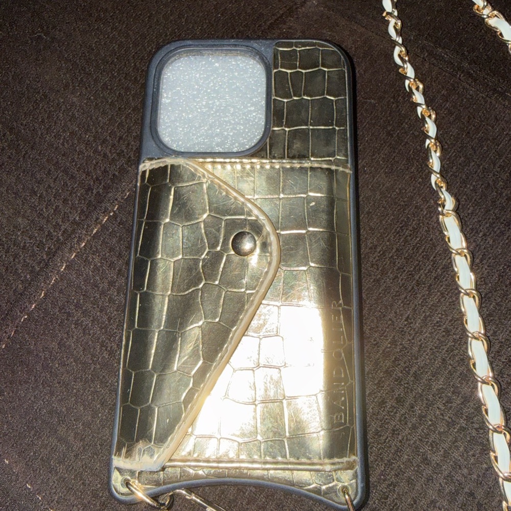 Bandolier Style Luxury Crossbody Wallet Phone Case